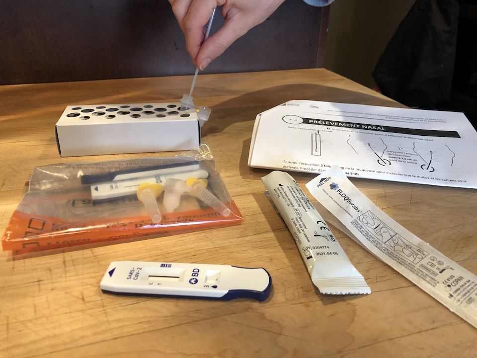 Rapid test distributed by the Montreal Heart Institute