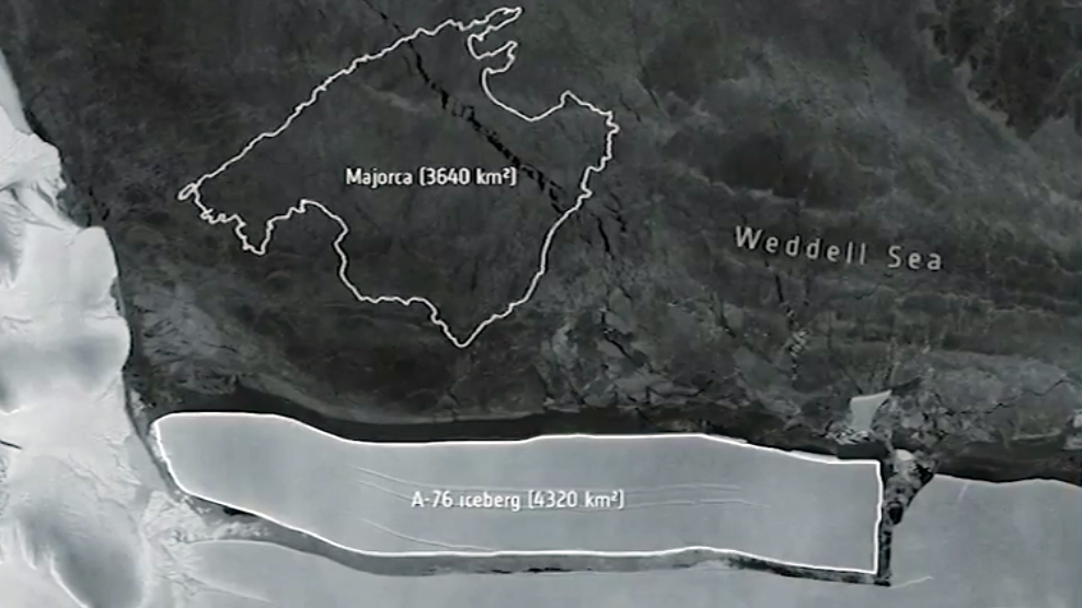 The world’s largest iceberg has separated from Antarctica