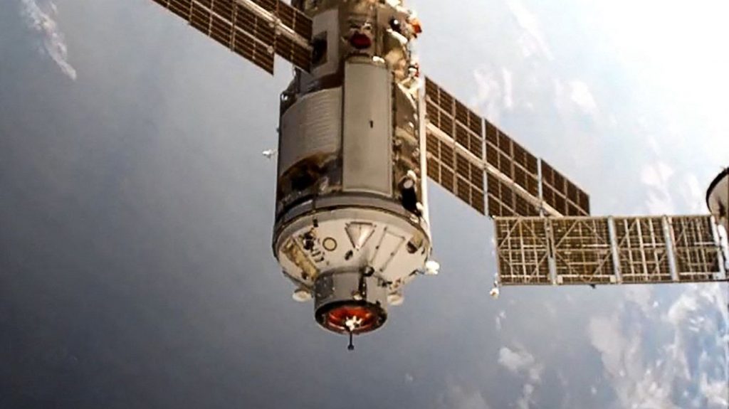 The Russian scientific unit Nauka joined the International Space Station