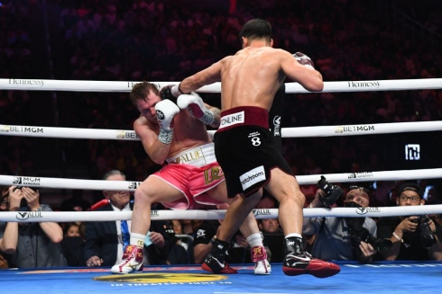 Canelo Alvarez and Dimitri Bevol