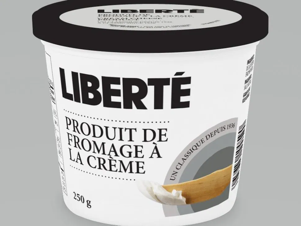 Picture of a 250g bowl of Liberty Cream Cheese.