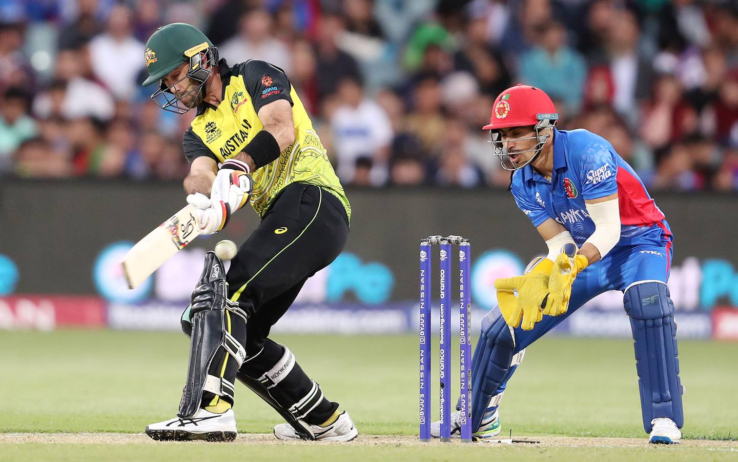 Glenn Maxwell helped Australia beat Afghanistan in the T20 World Cup on Friday.  Ketty